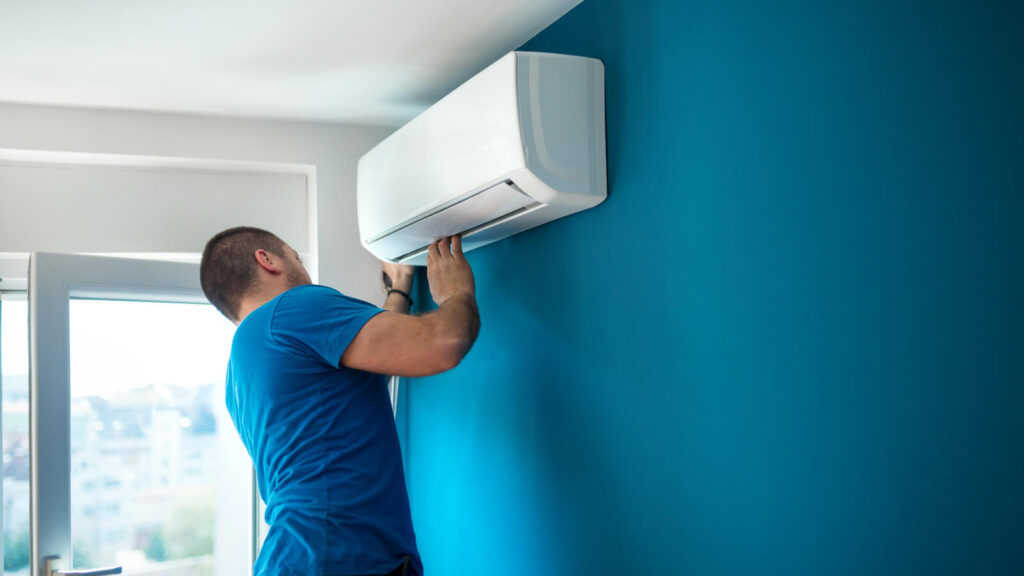 Professional team providing AC installation and maintenance services in Dubai